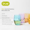 Color Stemless Wine Glasses True