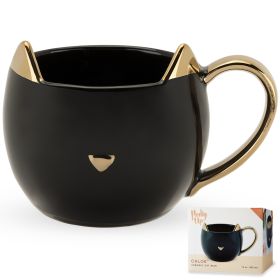Chloe Cat Mug Pinky UpÂ® (Color: Black)