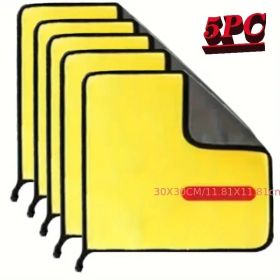 Super Microfiber Car Cleaning Towel - Reusable Car Detail Cloth For Seamless Glass/Upholstery/Furniture Tables/Chairs/Flooring, Fast-absorbing (Items: 5pc set 11.81inch*11.81inch)