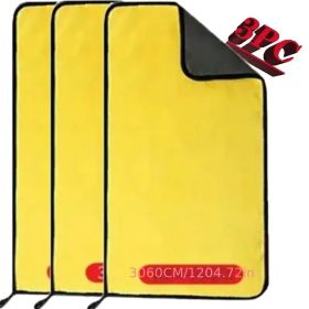 Super Microfiber Car Cleaning Towel - Reusable Car Detail Cloth For Seamless Glass/Upholstery/Furniture Tables/Chairs/Flooring, Fast-absorbing (Items: 3pc set 11.81inch*23.62inch)