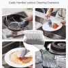 Dish Cleaning Brushes with Curved Bristles for Pots/Pans/Sink