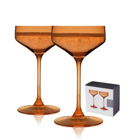 Reserve Nouveau Coupe Glasses ViskiÂ® (Set of 2) (Color: Amber)